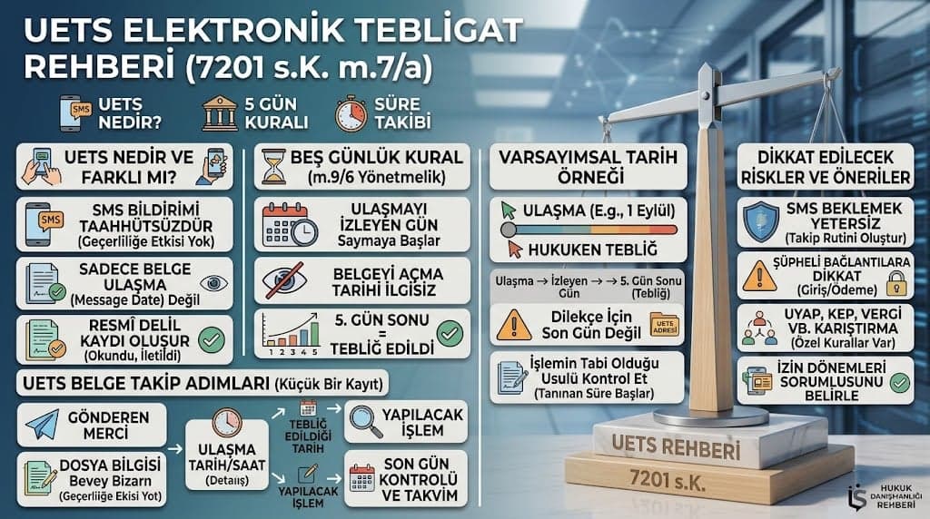 UETS Elektronik Tebligat: Beş Gün Kuralı ve Süre Takibi
