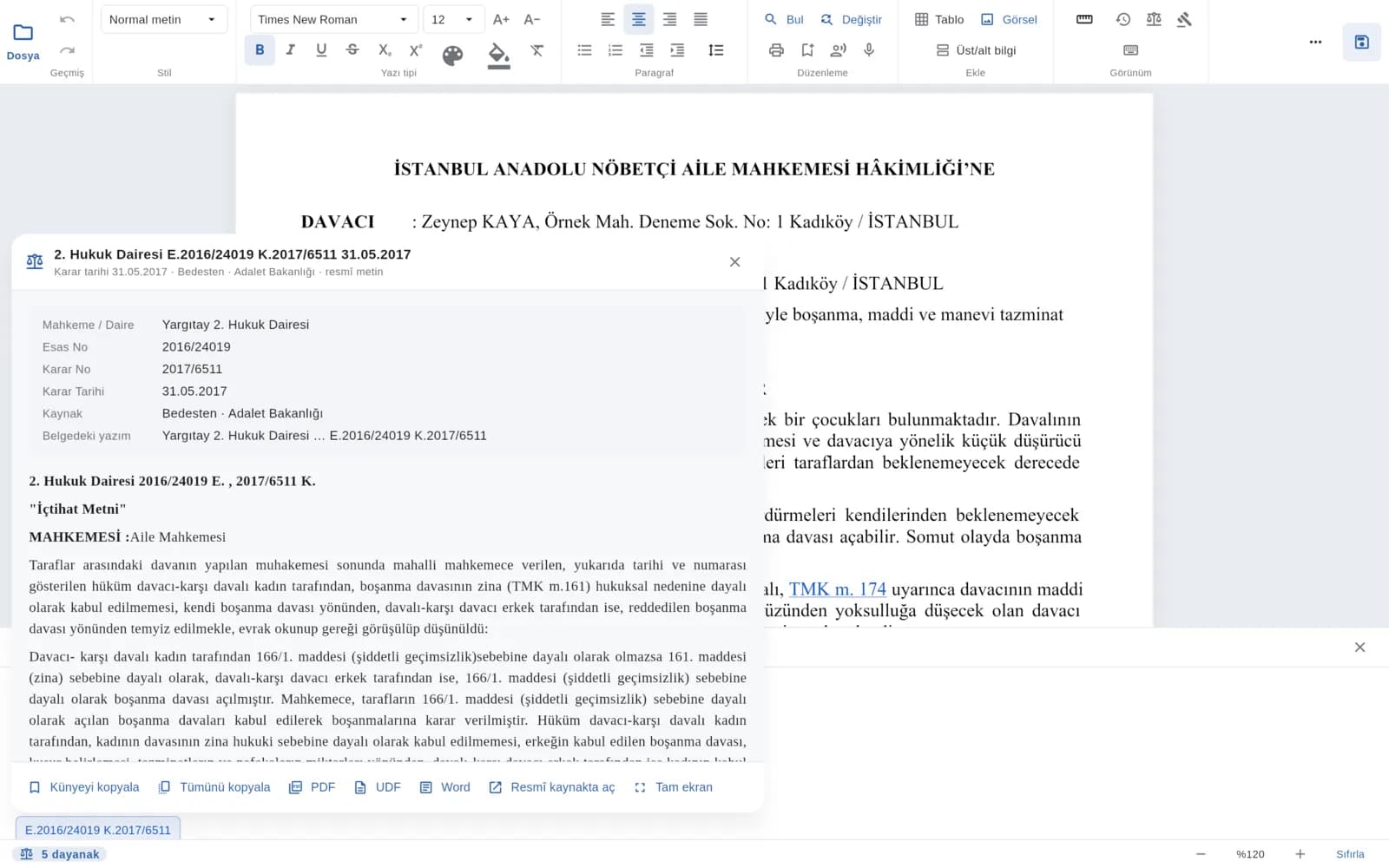 LifeOS Folio: Avukatlar İçin Evrak ve Dilekçe Uygulaması